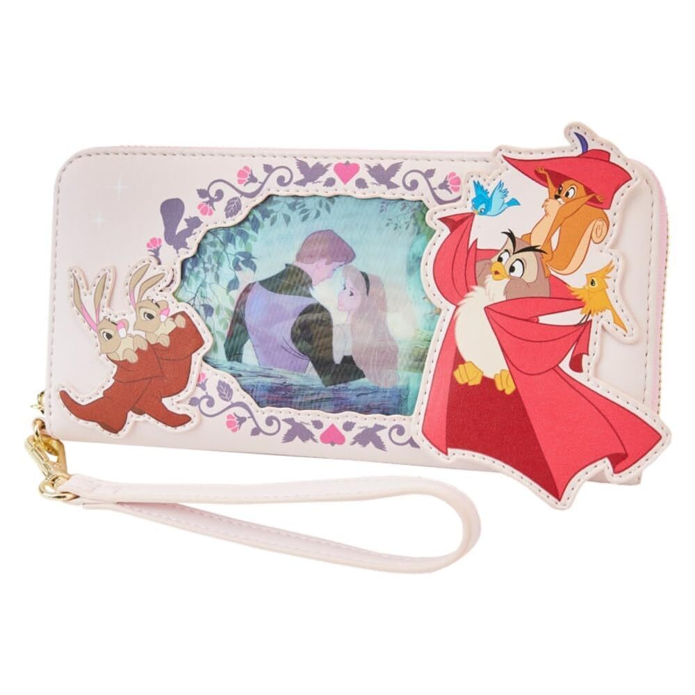 3771 Disney Sleeping Beauty Princess Lenticular Wristlet Wallet